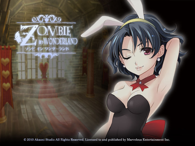 Woman bunny costume zombie wonderland free wallpaper for desktop - medium preview image