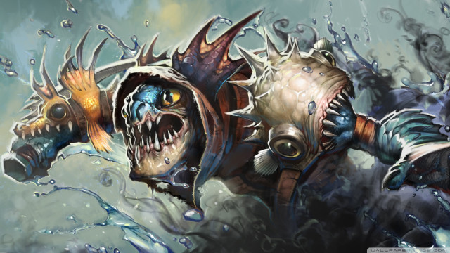 Monster huge mouth painting artwork free wallpaper for desktop - medium preview image