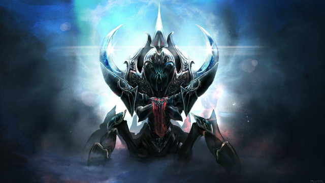 Demonic creature horns wings back free wallpaper for desktop - medium preview image