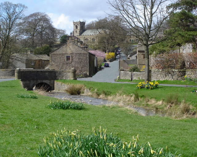 Small stream lush park stone free wallpaper for desktop - medium preview image