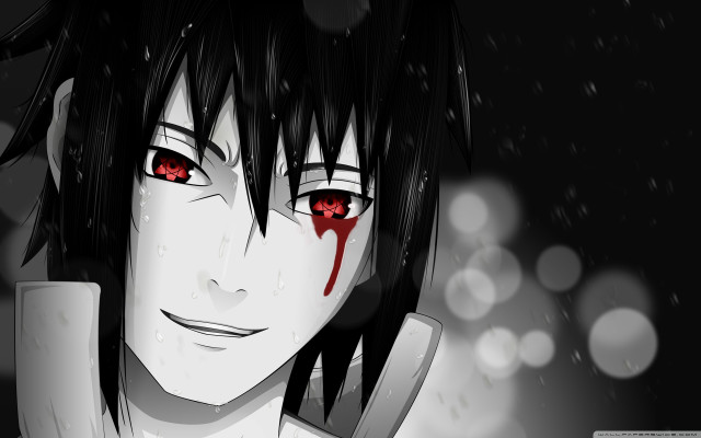Red eyed man bloody face free wallpaper for desktop - medium preview image