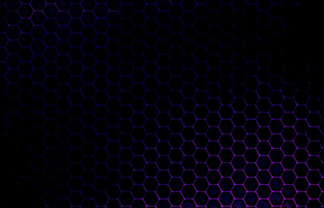 Black background purple hexagonal pattern free wallpaper for desktop - medium preview image