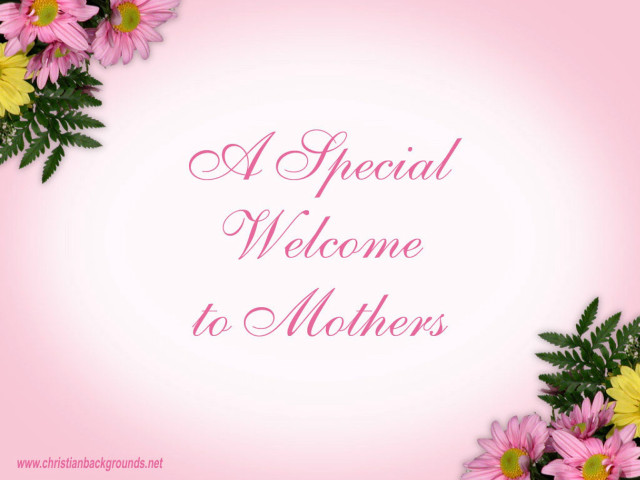 Welcome mothers day pink flowers free wallpaper for desktop - medium preview image