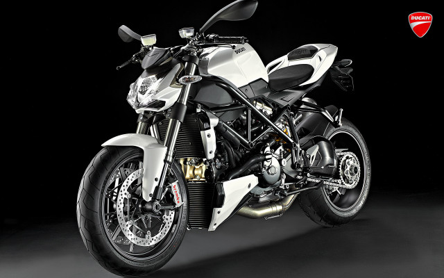White motorcycle dark room black free wallpaper for desktop - medium preview image