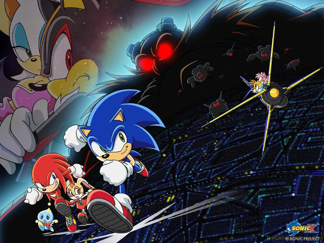 Sonic tails flying space spaceship free wallpaper for desktop - medium preview image