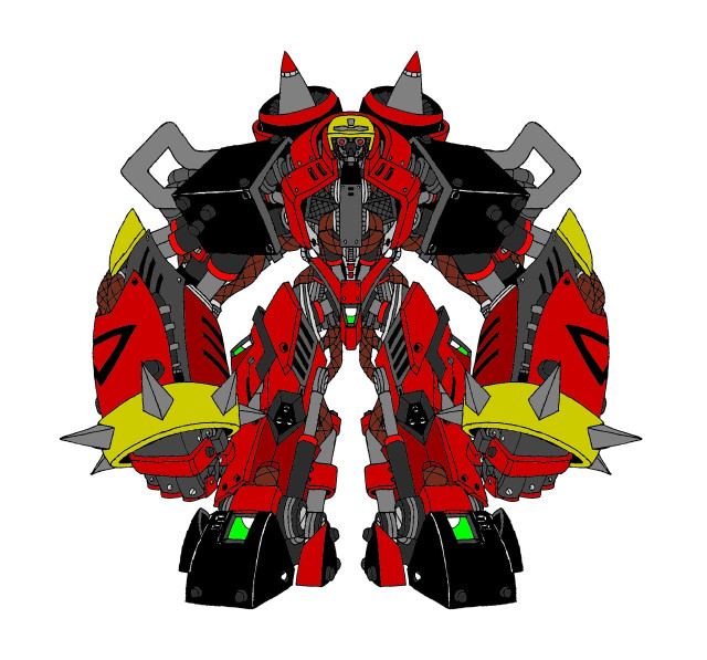 Red yellow robot black helmet free wallpaper for tablet - medium preview image