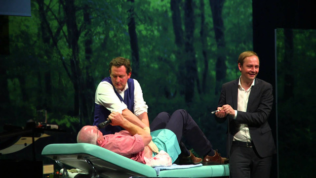 Man stretcher carried forest green free wallpaper for desktop - medium preview image