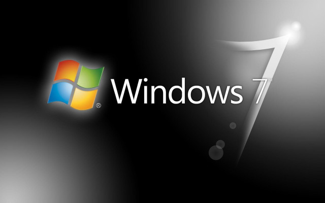 Windows logo black background white #3 free wallpaper for desktop - medium preview image