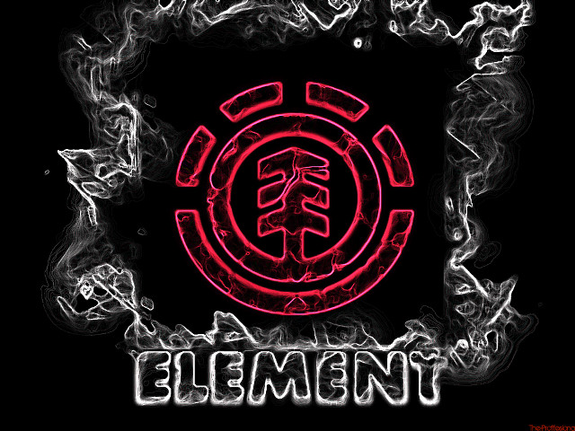 Red white logo smoke element free wallpaper for desktop - medium preview image