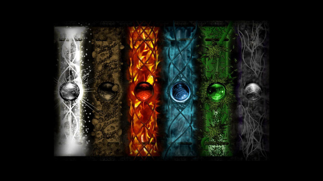 Glass doors colored black background free wallpaper for desktop - medium preview image