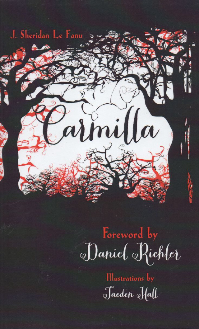 Carmilla trees red sky book free wallpaper for mobile - medium preview image