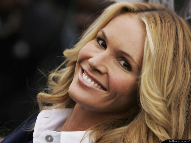 Blonde smiling woman white shirt free wallpaper for desktop - medium preview image