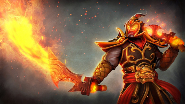 Man armor fireball sword hand free wallpaper for desktop - medium preview image