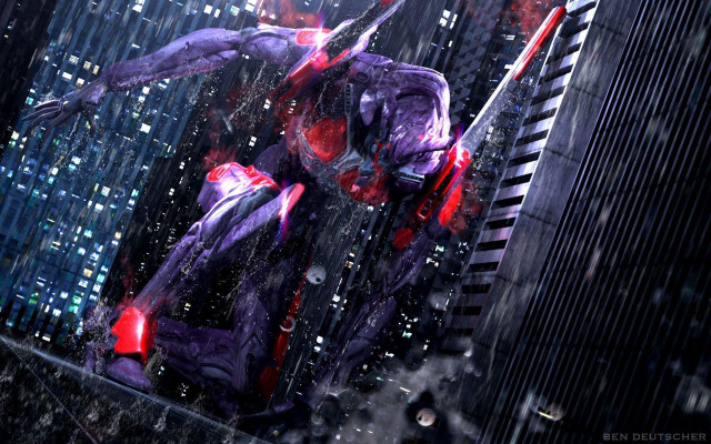 Futuristic man suit bloody face free wallpaper for desktop - medium preview image