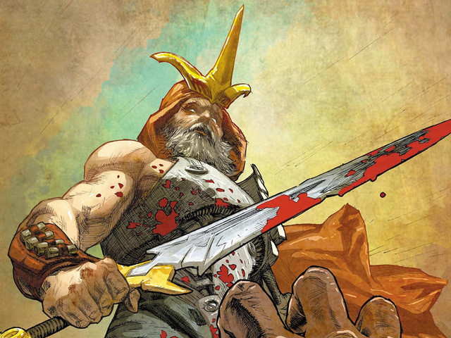 Man sword helmet bag blood free wallpaper for desktop - medium preview image