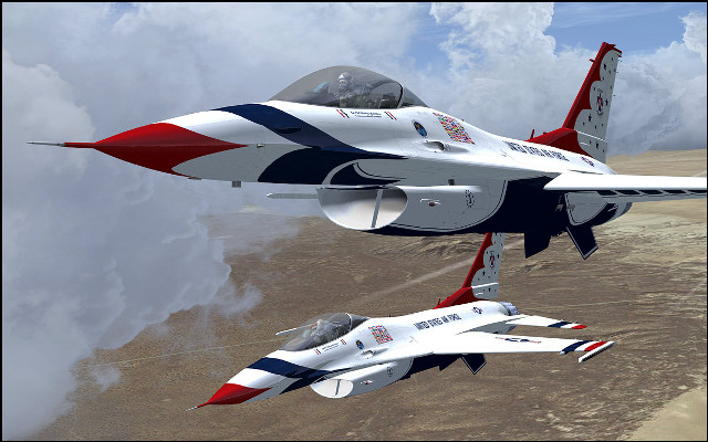 Fighter jets desert sky clouds free wallpaper for desktop - medium preview image