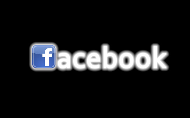 Facebook logo dark background white free wallpaper for desktop - medium preview image