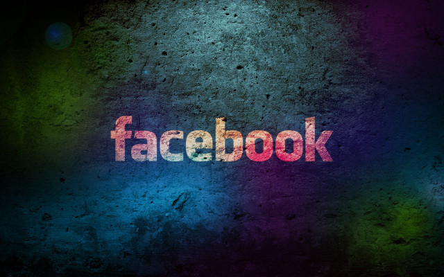 Facebook logo blurry background black free wallpaper for desktop - medium preview image