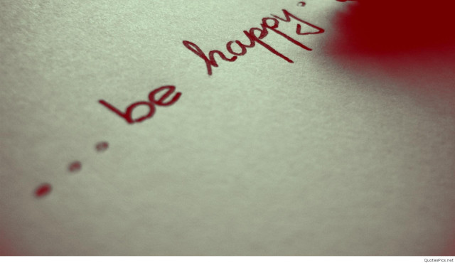 Be happy paper pen resting free wallpaper for desktop - medium preview image