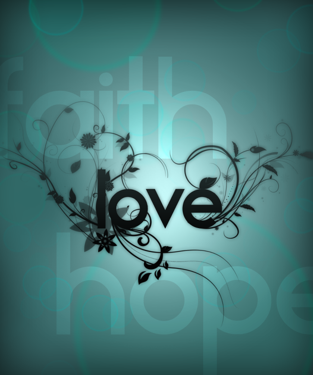 Love black white flowers center free wallpaper for mobile - medium preview image