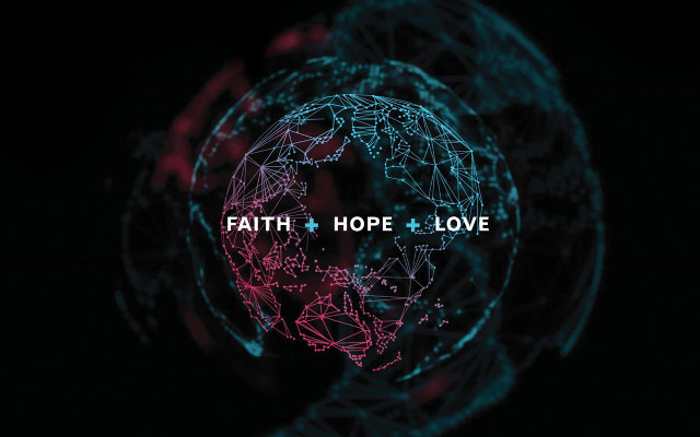 Globe faith hope dark background free wallpaper for desktop - medium preview image