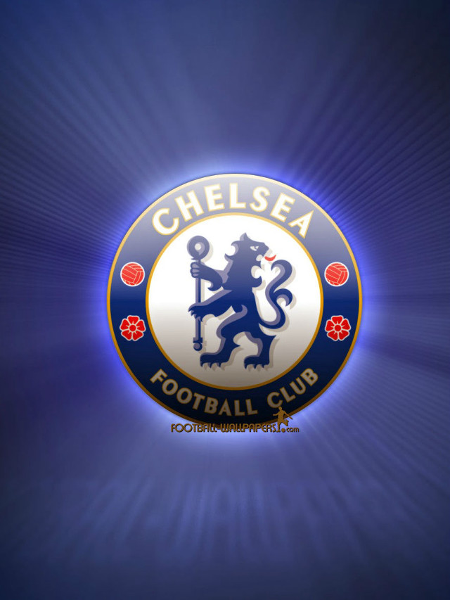 Chelsea football club logo blue free wallpaper for mobile - medium preview image