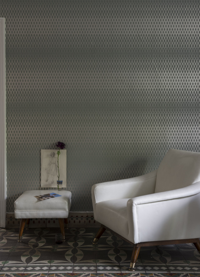 White chair foot stool patterned free wallpaper for mobile - medium preview image