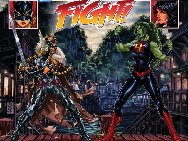 Comic book cover women costumes #2 free wallpaper for desktop - medium preview image