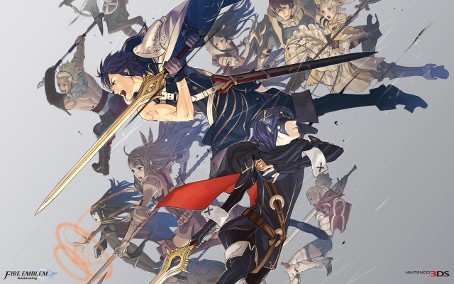 Anime characters swords armor group free wallpaper for desktop - medium preview image
