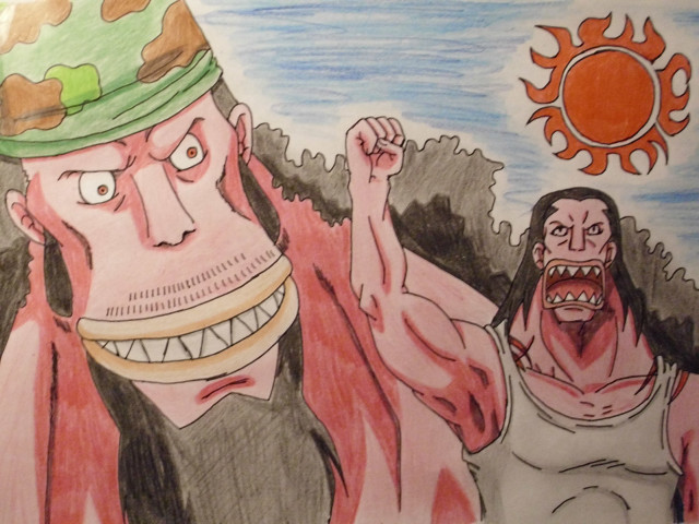 Men hat knife sun drawing free wallpaper for desktop - medium preview image