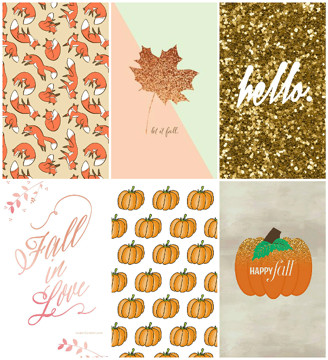 Fall cards collage pumpkins leaves free wallpaper for tablet - medium preview image