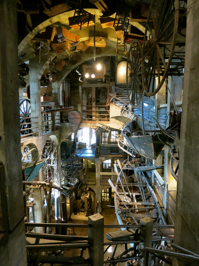 Large building machinery clock interior free wallpaper for mobile - medium preview image