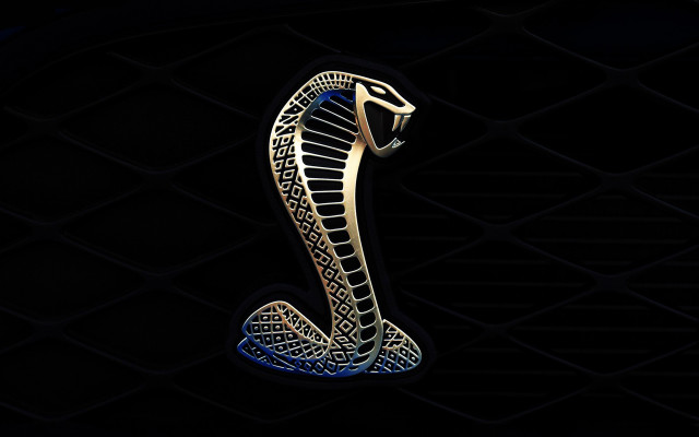 Gold cobra emblem black blue free wallpaper for desktop - medium preview image