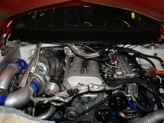 Car engine pipes wires hood free wallpaper for desktop - medium preview image