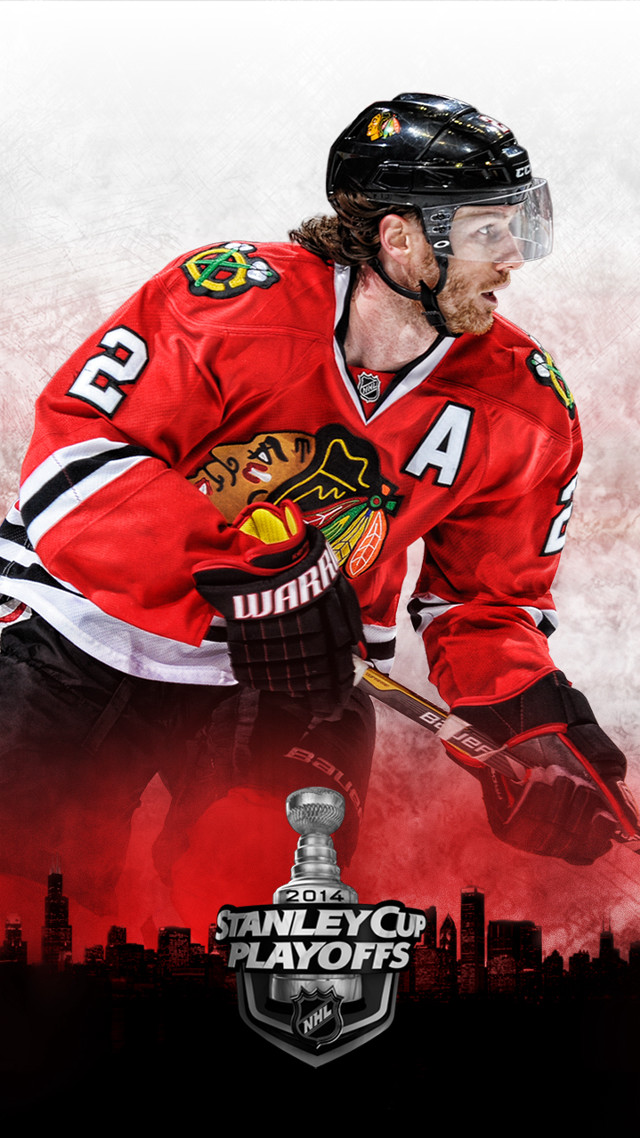 Hockey player red jersey black #3 free wallpaper for mobile - medium preview image
