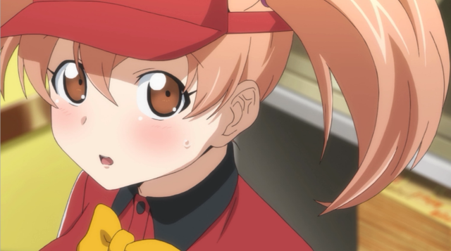 Girl redhat redshirt yellowcat blush free wallpaper for desktop - medium preview image