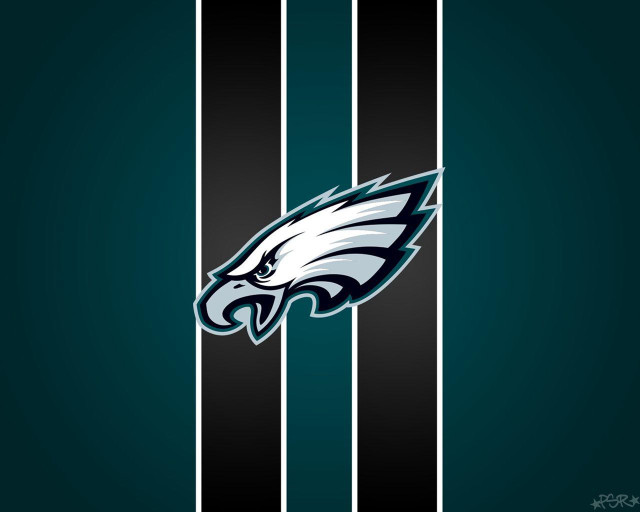 Eagles logo black white striped free wallpaper for desktop - medium preview image