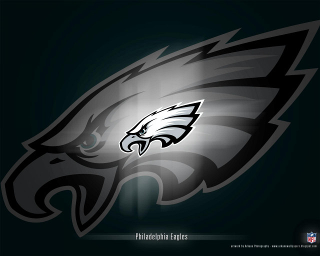 Philadelphia eagles logo black background free wallpaper for desktop - medium preview image