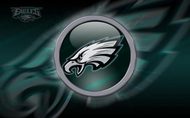 Eagles logo green black white free wallpaper for desktop - medium preview image