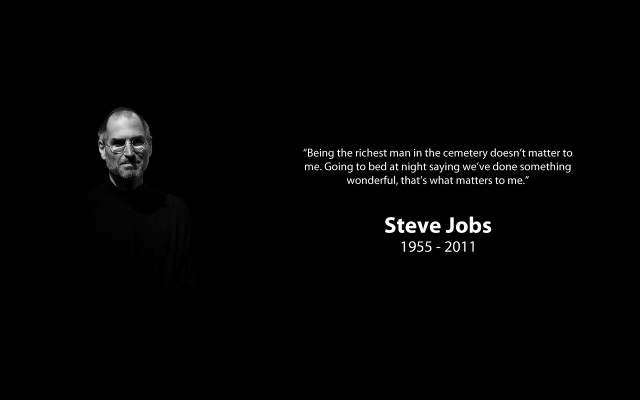 Steve jobs quote black background free wallpaper for desktop - medium preview image