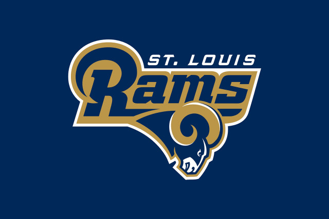 St louis rams logo blue free wallpaper for desktop - medium preview image