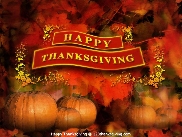 Thanksgiving card pumpkins fall background free wallpaper for desktop - medium preview image