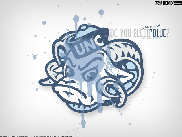 Blue white design face bleed free wallpaper for desktop - medium preview image