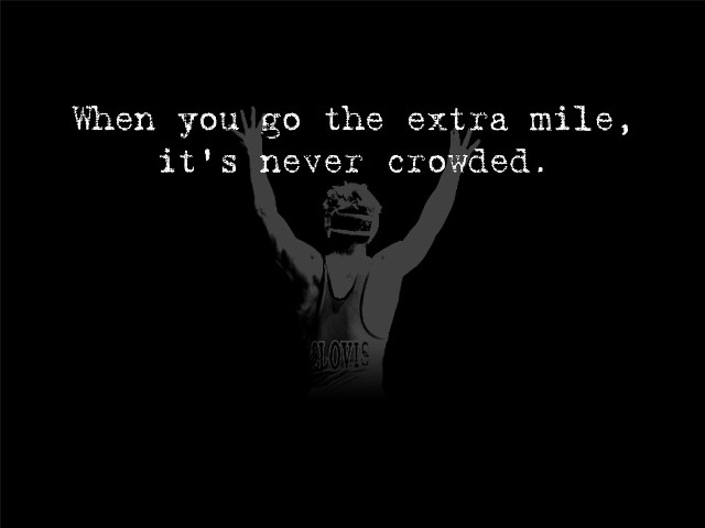 Man arms up quote above free wallpaper for desktop - medium preview image