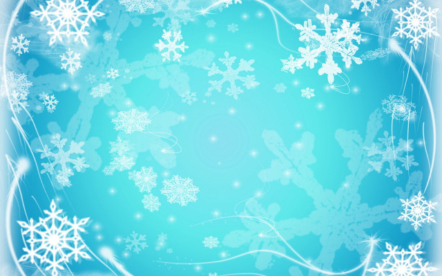 Blue background snowflakes swirls of free wallpaper for desktop - medium preview image