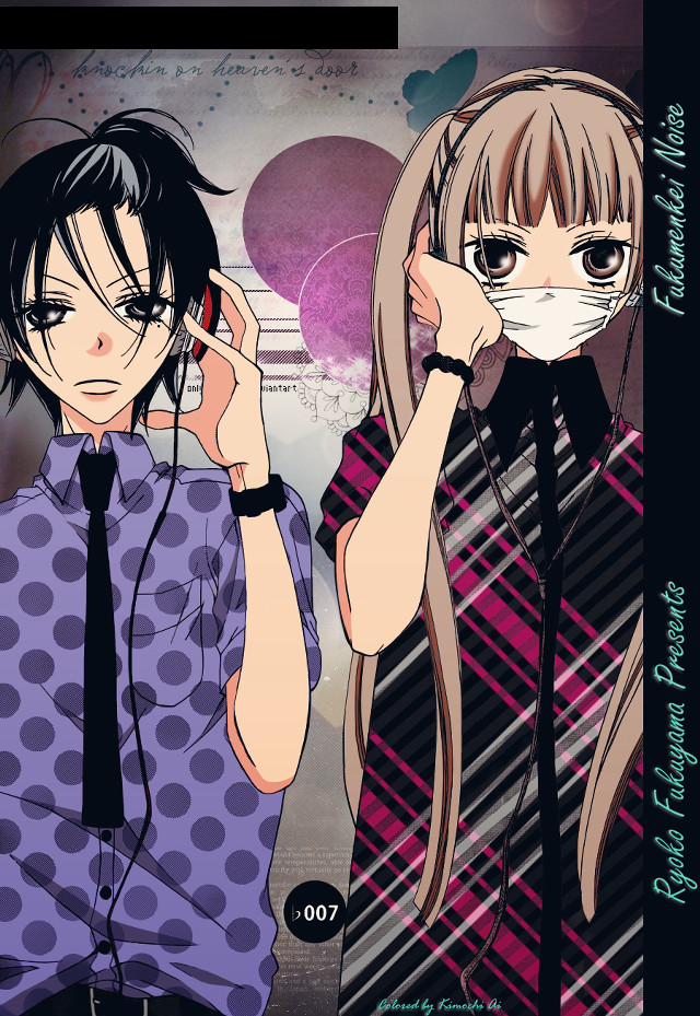 Anime couple mask tie heads free wallpaper for mobile - medium preview image