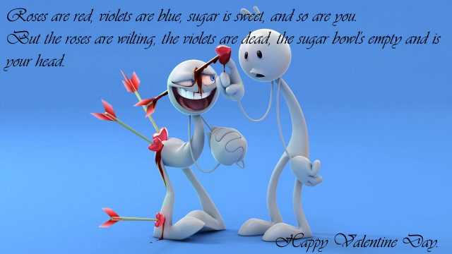 Cartoon characters holding flower roses free wallpaper for desktop - medium preview image