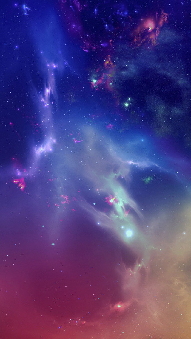 Colorful sky stars bright blue free wallpaper for mobile - medium preview image