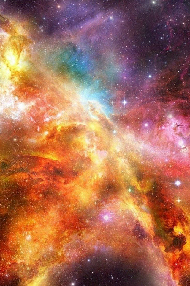 Colorful space stars star cluster #3 free wallpaper for mobile - medium preview image