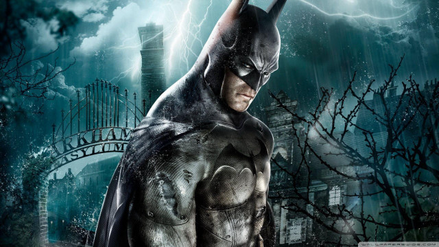 Batman man city lightning bridge free wallpaper for desktop - medium preview image